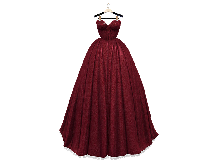 PLASTIX - Midnight Gown (Maroon) - Add me