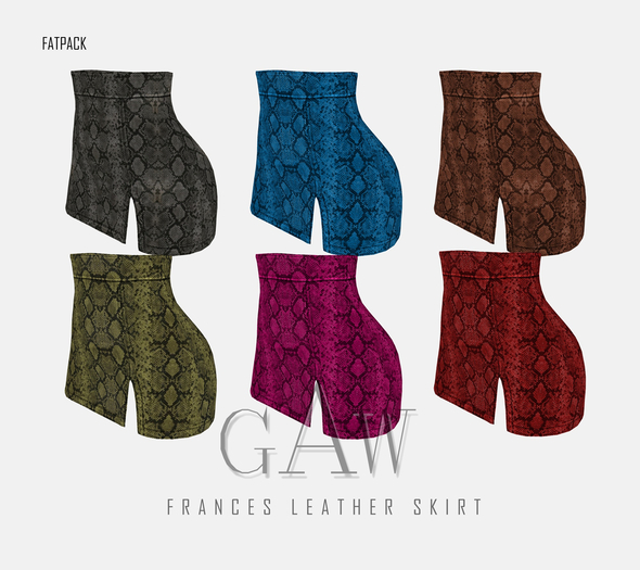 GAW Frances Leather Skirt FATPACK