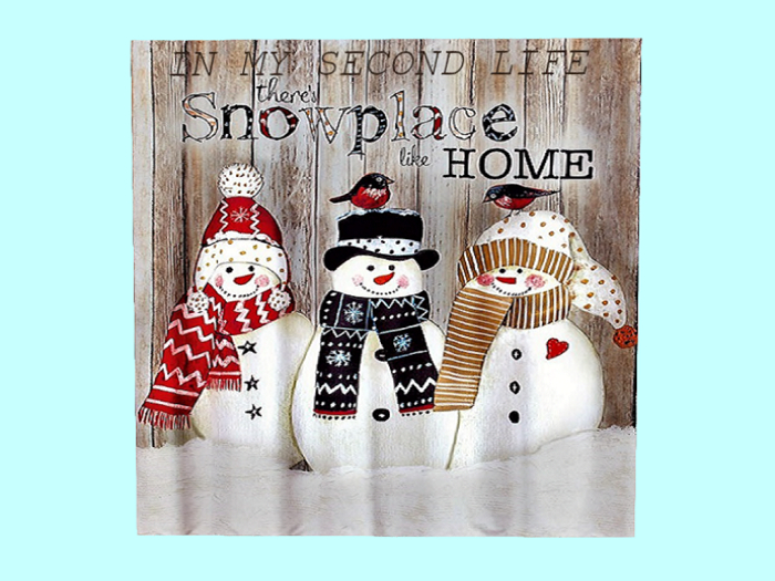 My SL THERE'S SNOWPLACE LIKE HOME FENCE SIGN! HOME WALL DECOR! Farm &Country 1 Prim C/M, Image 2 Sides, Ready to Place