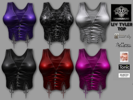 Second Life Marketplace - +V8-SHOP-LIV TYLER-TOP-FULL PACK COLOUR+