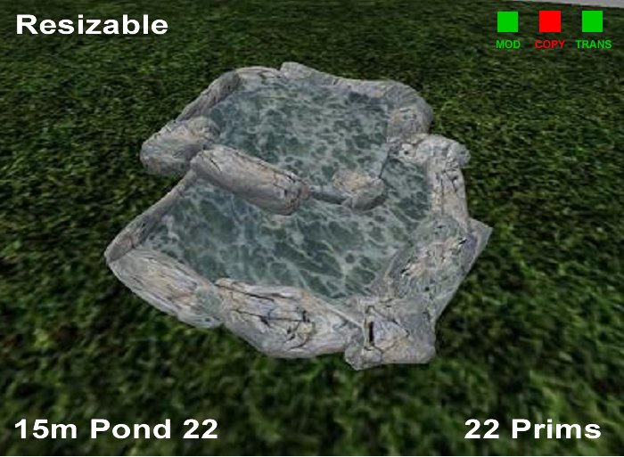Serenity 15m Resizable Texture Changeable Pond 22dr (v9c)