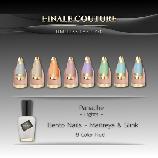 FC Panache Nails LIGHTS Gold - SLINK(Boxed)