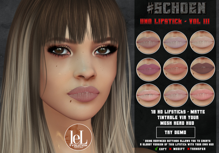 #SCHOEN -  Uno Lipstick Matte - Vol. III