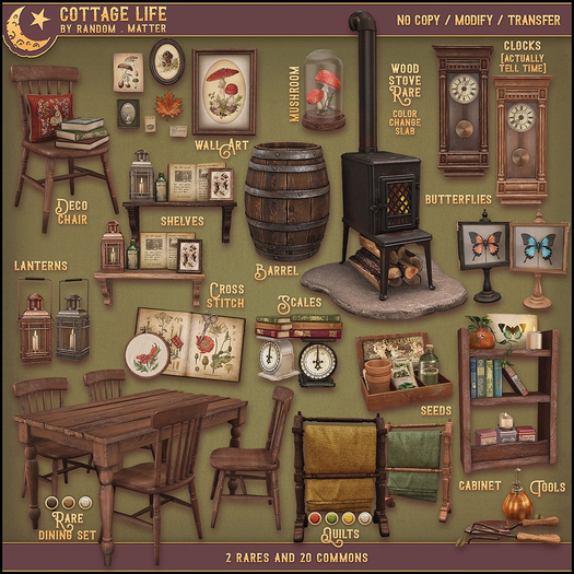 .random.Matter. - Cottage Life - Shelf [Dark]