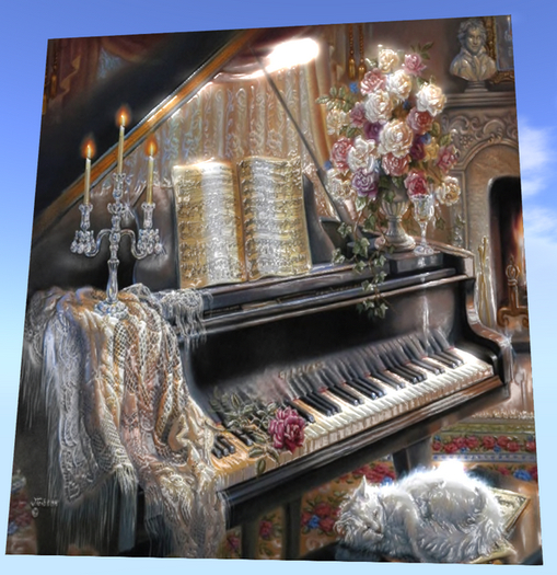 Canvas Piano 2 3D materials enabled