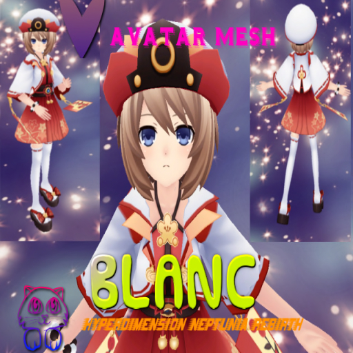 BLANC V AVATAR ANIME CHARACTER COSPLAY MESH