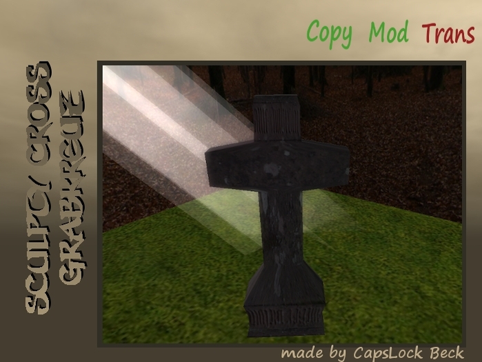 Dark sculpted cross