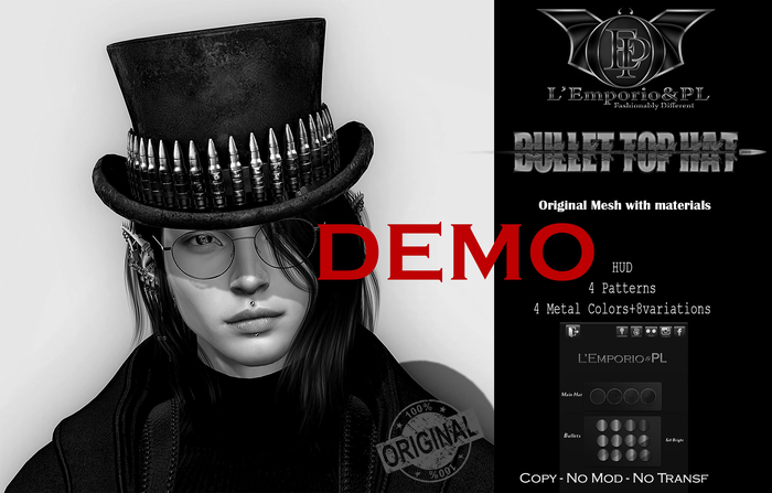 D*E*M*OL'Emporio&PL::*Bullet Top Hat*::