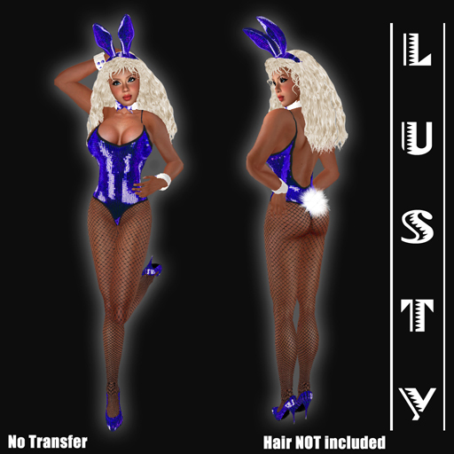 Sexy Sequins Bunny Dark Blue
