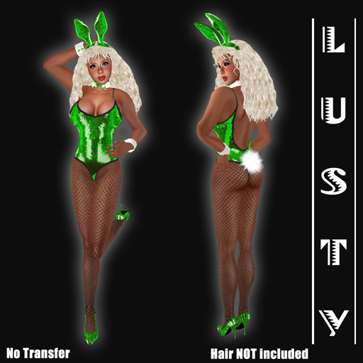 Sexy Sequin Bunny Green