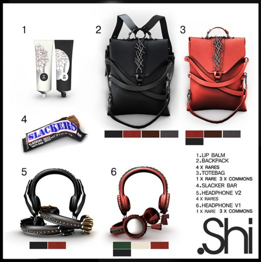 .Shi : Leather Grained Backpack [Chilli] RARE Arcade Gacha June 2015 Limited Qty!