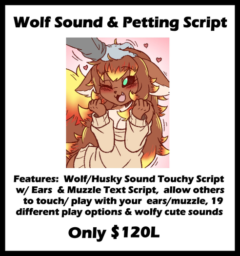 Wolfy / Husky Touchy Script w/Sound 