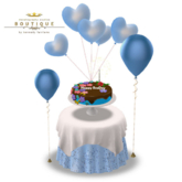 Rez Day Cake 'CAKE SERVER' with Table & Chairs Set BLUE (BOXED)