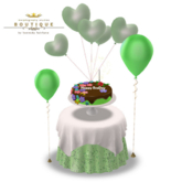 Rez Day Cake 'CAKE SERVER' with Table & Chairs Set GREEN (BOXED)