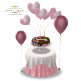 Rez Day Cake 'CAKE SERVER' with Table & Chairs Set PINK (BOXED)
