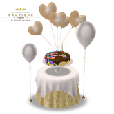 Rez Day Cake 'CAKE SERVER' with Table & Chairs Set YELLOW (BOXED)