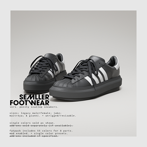 Semller - Pointy Scallop Sneakers Fatpack (add)