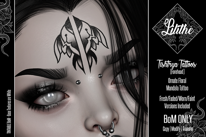 Lilithe'// Tishtrya Tattoos [Forehead]