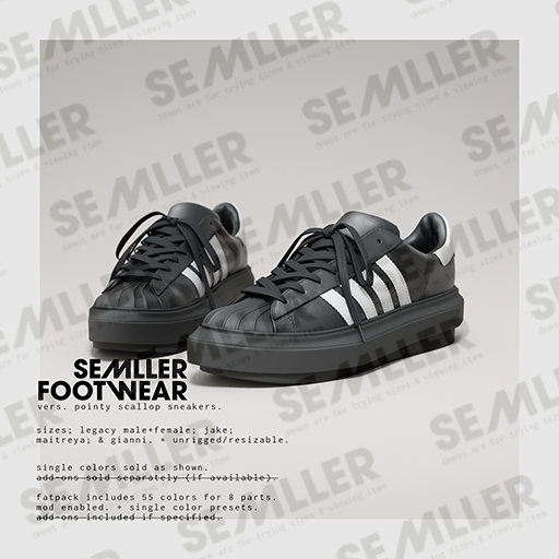 Semller - Pointy Scallop Sneakers Demo