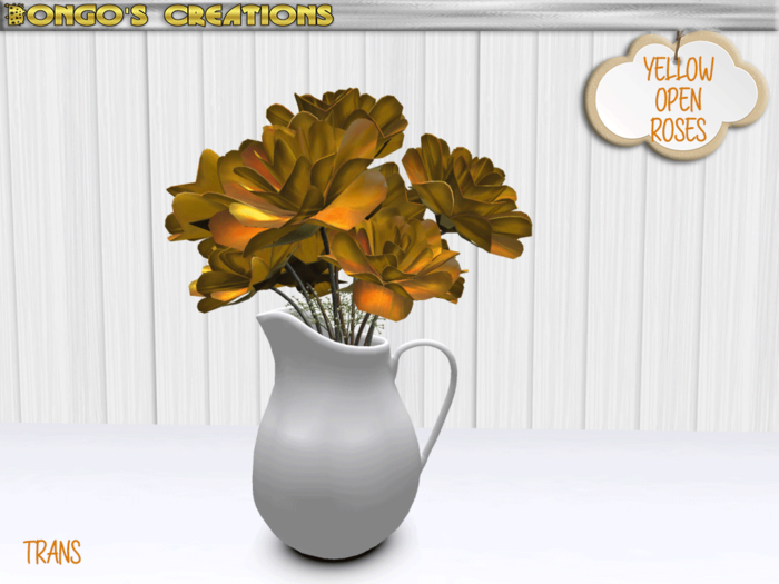 BMC3126 - OPEN YELLOW ROSE BOUQUET.