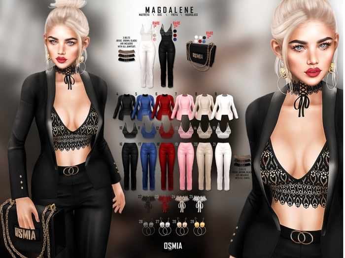 OSMIA - Magdalene.Gacha.Pants - Freya - White