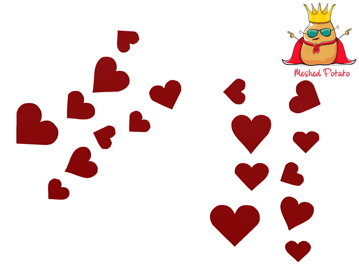 Meshed Potato - Valentine's Day Decal Silhouette 6 - Full Perm Mesh