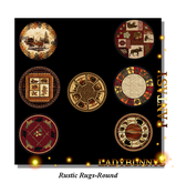 Rug Textures-Round-Rustic (Full Perm Textures)
