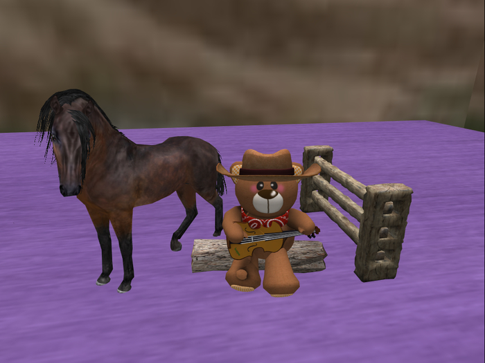 Cowboy Bear Music Box