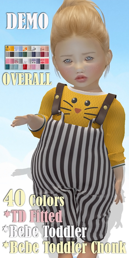 Ducky - HUD DEMO Overall Pants+Top-40 Colors/Mix&Match