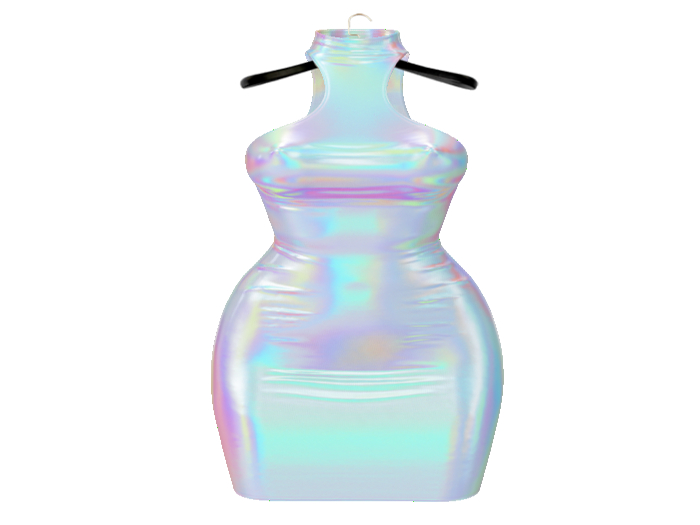 PLASTIX - Apostrophe Dress (Holographic) - Add me