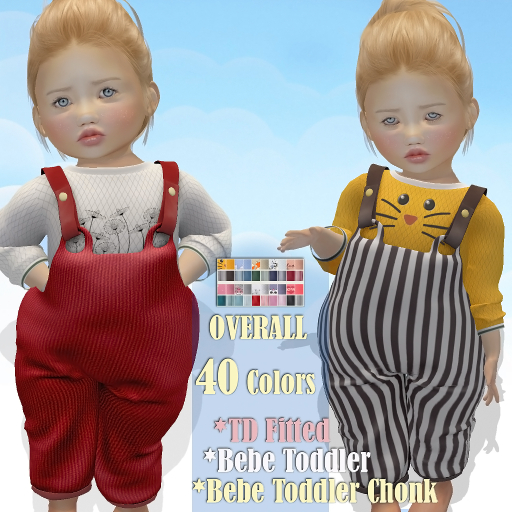 Ducky - HUD Overall Pants+Top-40 Colors/Mix&Match