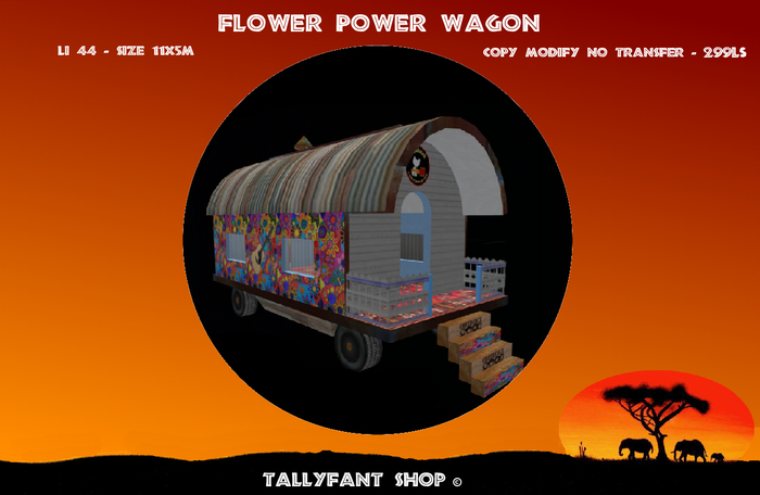 Flower Power wagon