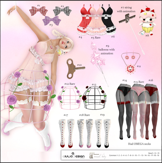 #17 boots RED-[GIULIADESIGN] -LITTLE DOLL-COMMON