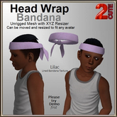 Head Wrap Bandana [2cute] Solid Lilac