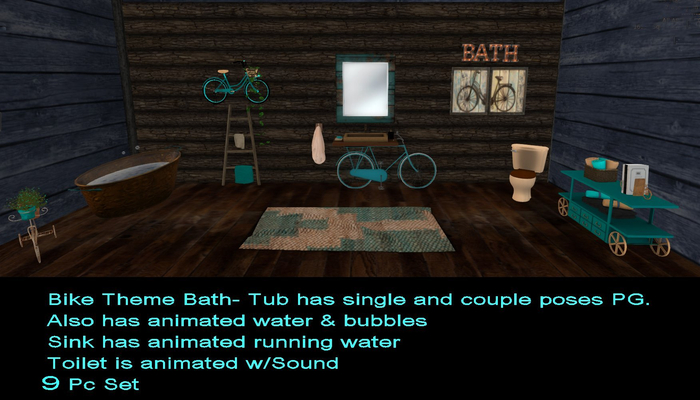 AA Country Bike Theme Bath Set (Boxed(