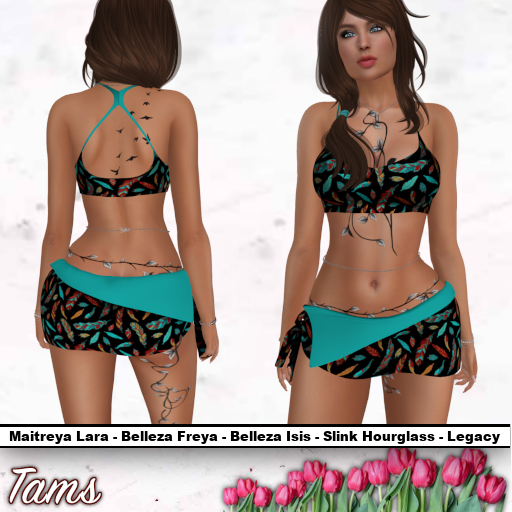 Bralet and Flap Skirt - Slak