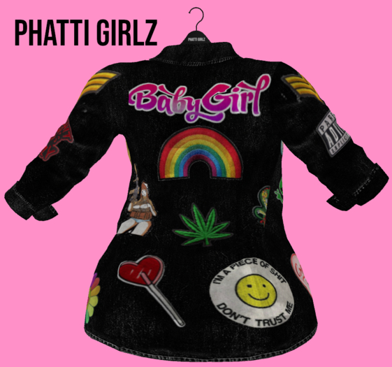 :PG: BabyGirl Top Black
