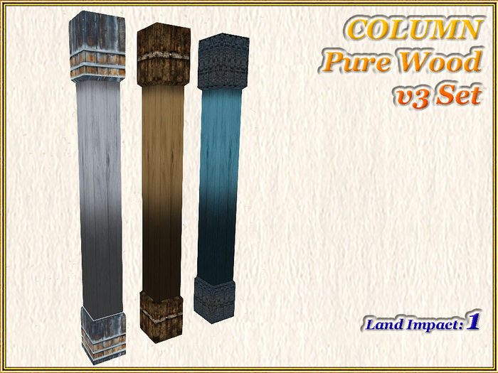 COLUMN - Pure Wood - v3 Set (1 LI) (Full perm)