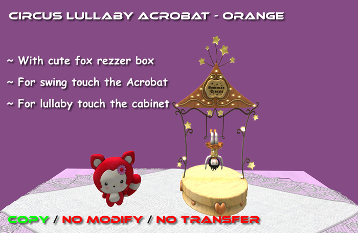 [K&D] Circus Lullaby Acrobat - Orange 