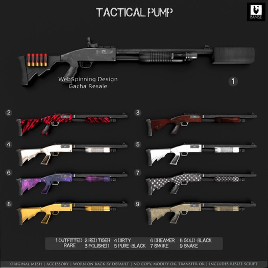 1. :BAMSE: Tactical Pump - Outfitted RARE