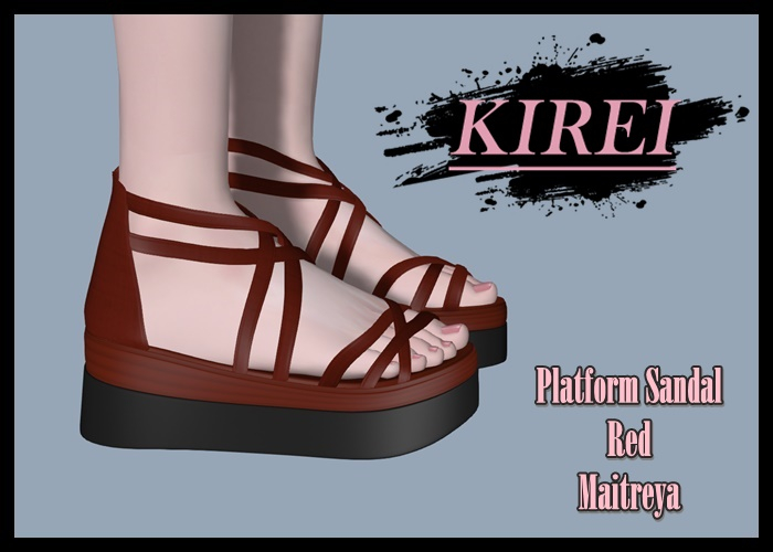 [KIREI] Platform Sandals RED(mait)
