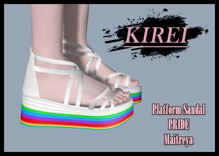 [KIREI] Platform Sandals PRIDE(mait)