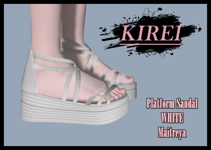 [KIREI] Platform Sandals  WHITE(mait)