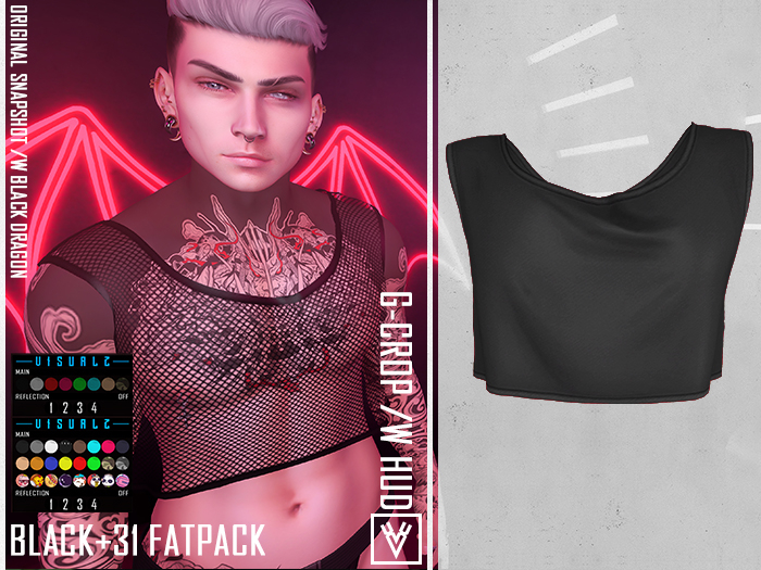 [ xVx ]G-CROP BASIC+GRID - FATPACK (50% LESS + BLACK)