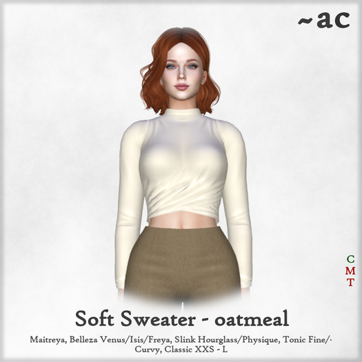 ~AC Soft Sweater - oatmeal
