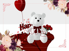 [AE] Gift Shop- Valentine's Day - White Teddy