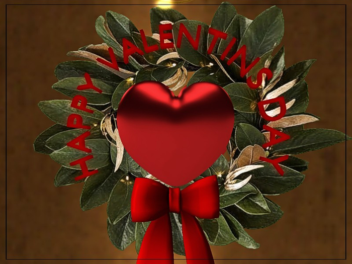 [AE] Gift Shop - Happy Valentine Heart Wreath