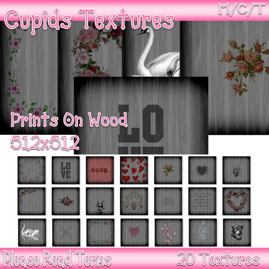 20 Prints on Wood Textures