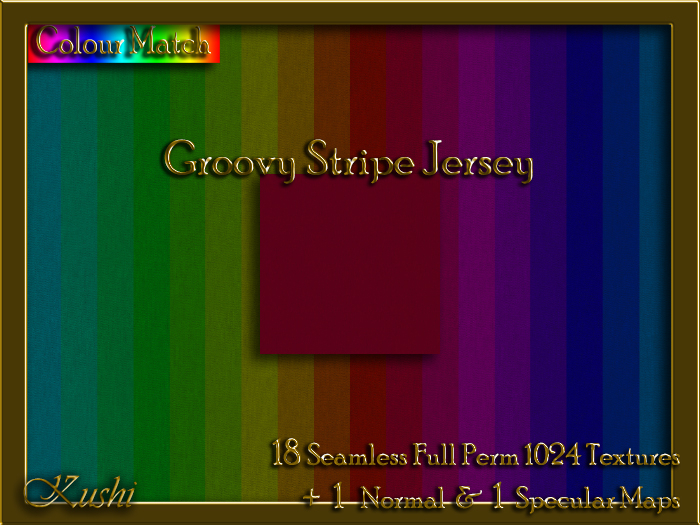 Groovy Stripe Jersey Solids Seamless Texture Set