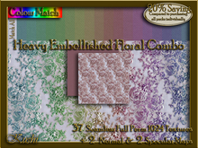 Heavy Embellished Floral Combo Seamless Texture Set